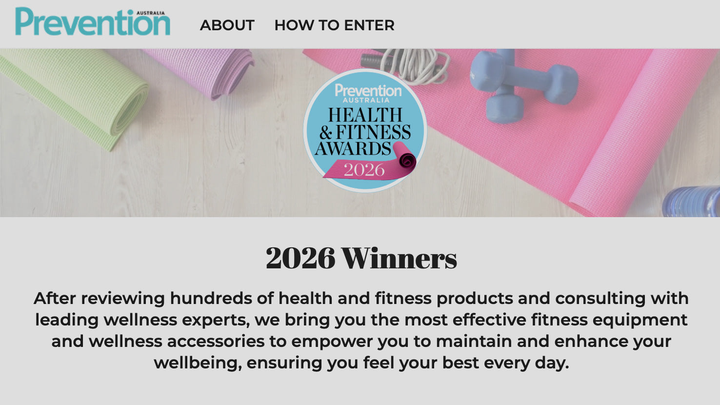 2026 Prevention Awards Win